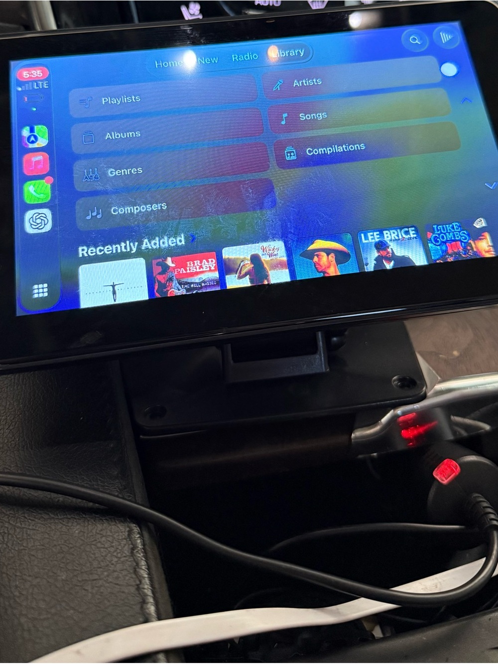 7” Portable Apple CarPlay Android Auto Touchscreen Monitor Bluetooth GPS AUX - Picture 2 of 11